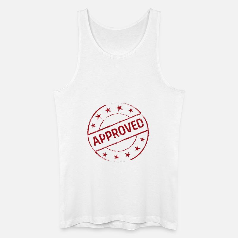 Approved / Geprüft - Männer Bio Tank Top - Weiß