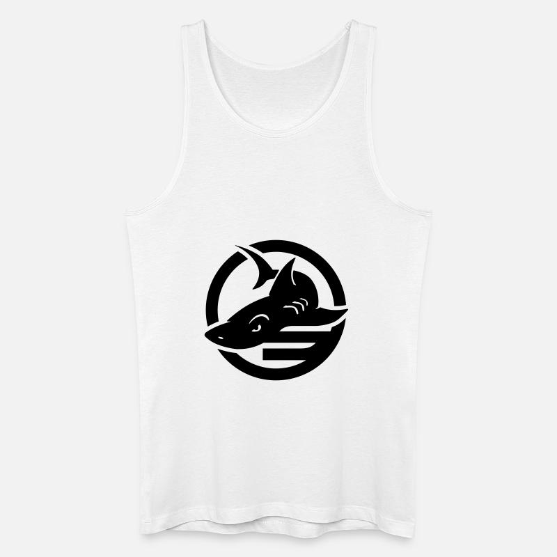 Hai-sixmilliards.com-1c - Männer Bio Tank Top - Weiß