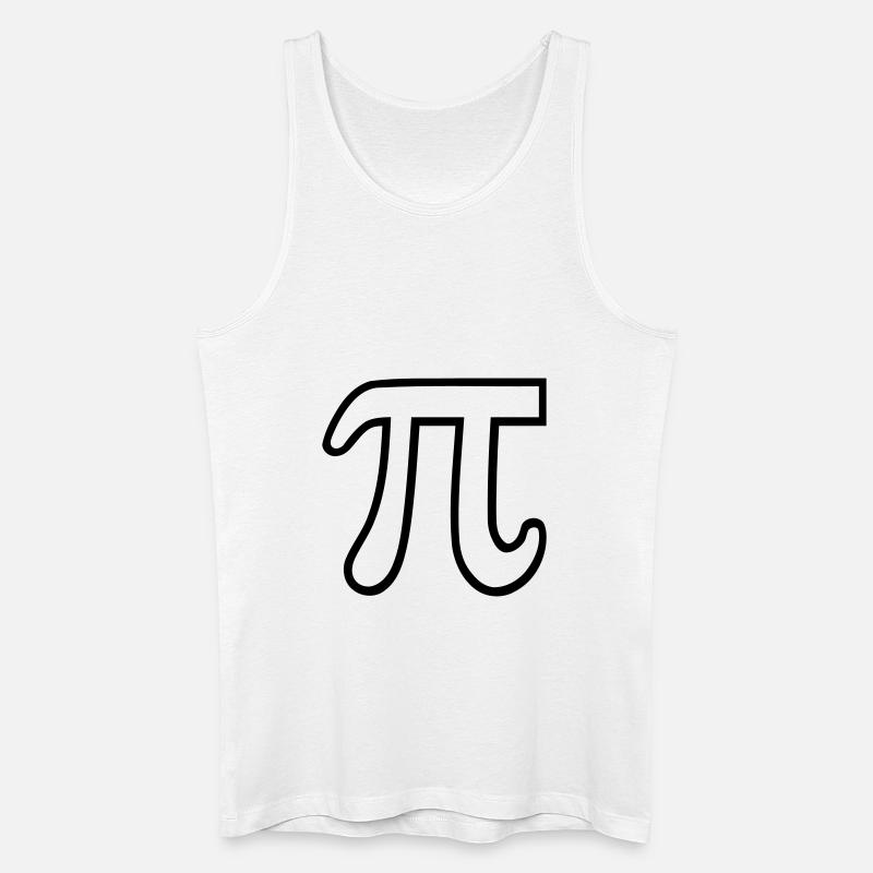 Pi - Männer Bio Tank Top - Weiß