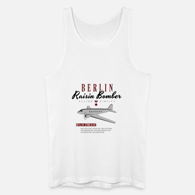 Berliner Luftbrücke - Männer Bio Tank Top - Weiß