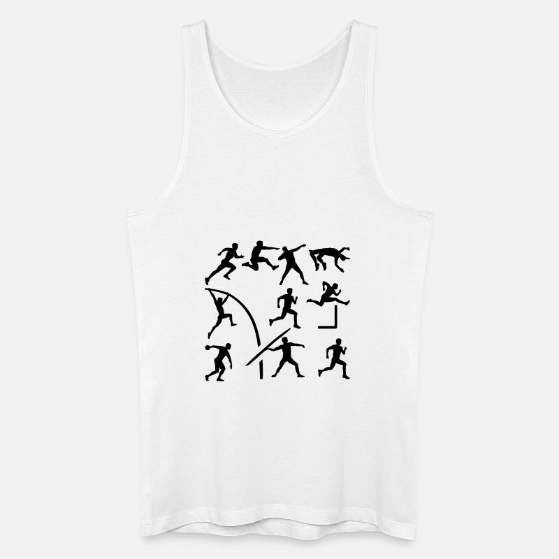 Zehnkampf - Männer Bio Tank Top - Weiß