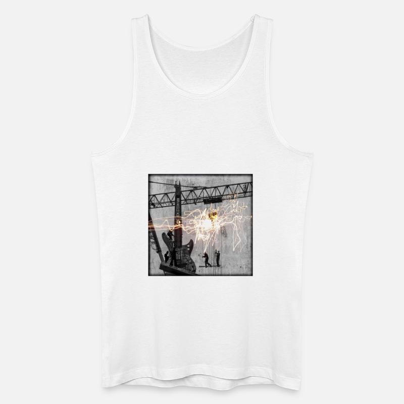 Crane - Männer Bio Tank Top - Weiß