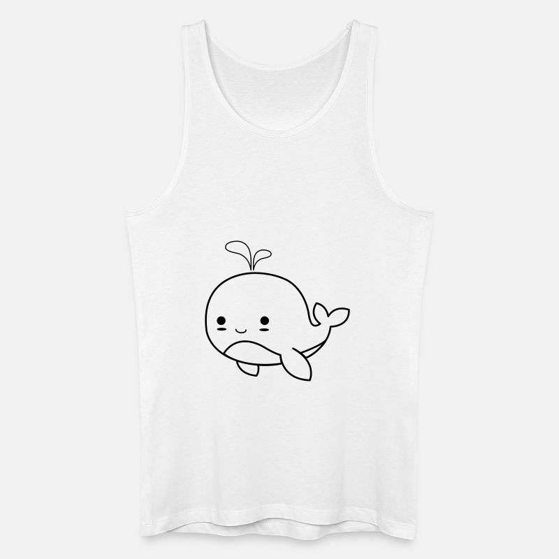 baby wal 01 - Männer Bio Tank Top - Weiß