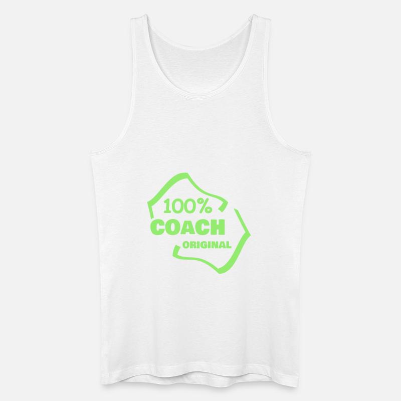 Coach als Beruf - Männer Bio Tank Top - Weiß