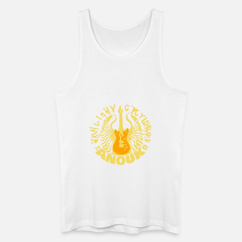 Anouk als Gitarre - Männer Bio Tank Top - Weiß