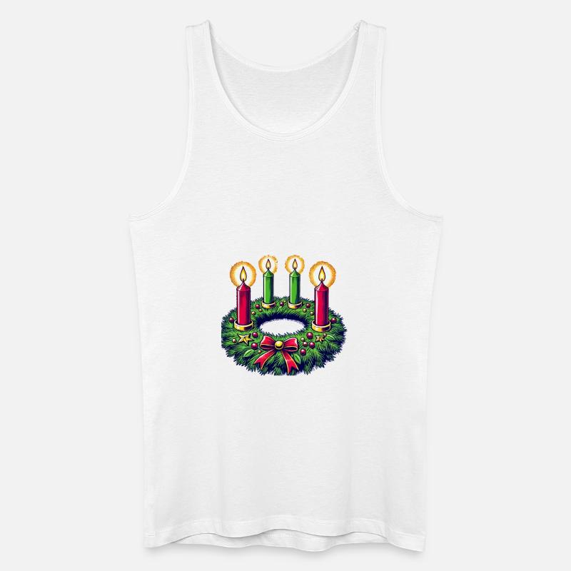 adventskranz - Männer Bio Tank Top - Weiß