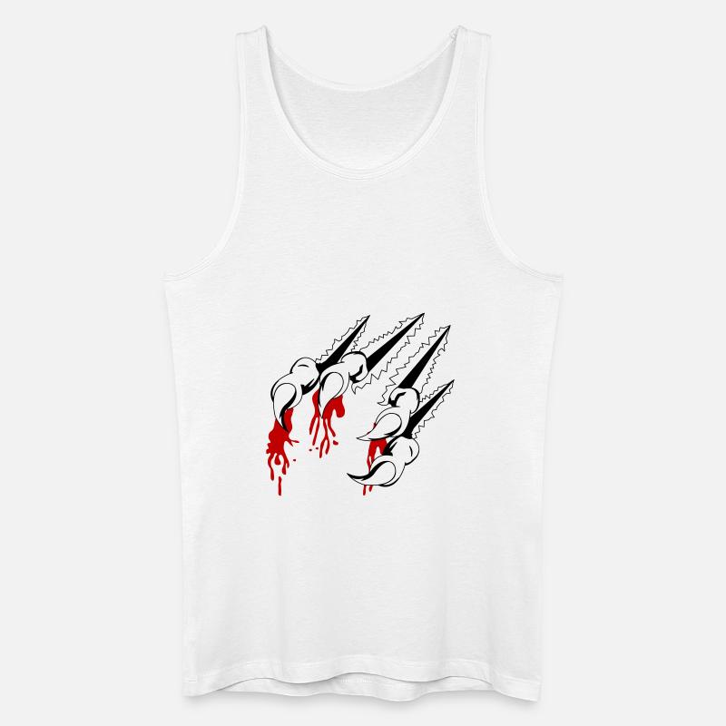 krallen 01 - Männer Bio Tank Top - Weiß
