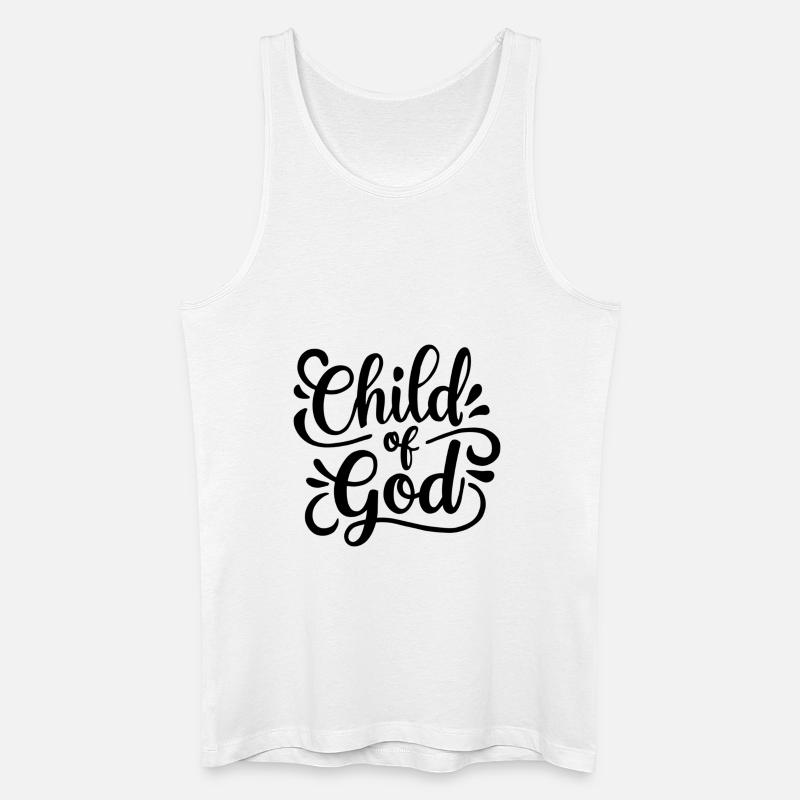 Kind Gottes - Männer Bio Tank Top - Weiß