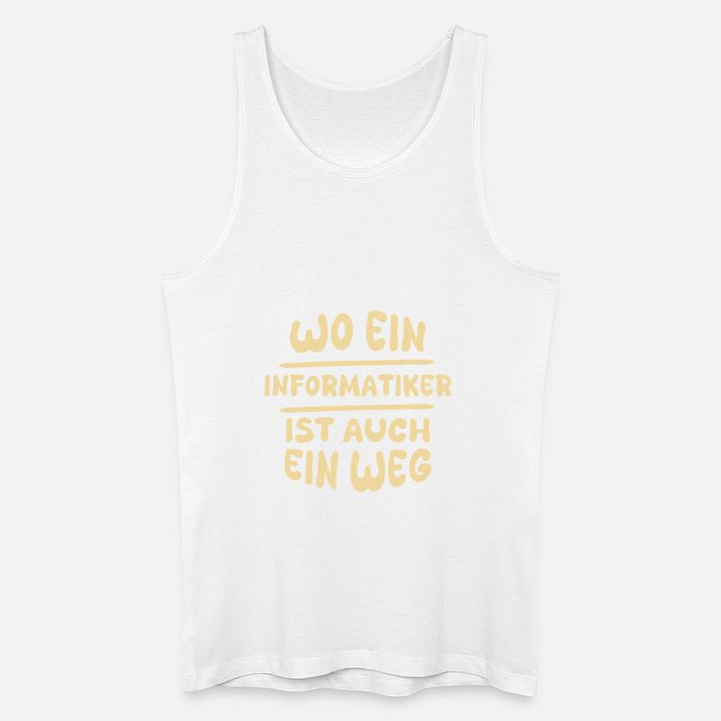 Gift for Computer Scientist - Men’s Organic Tank Top - white