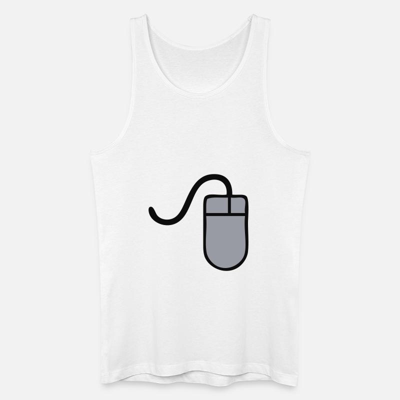Maus - Männer Bio Tank Top - Weiß