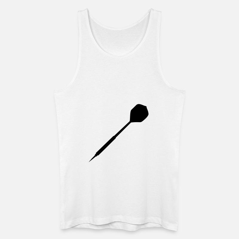 dart - Männer Bio Tank Top - Weiß