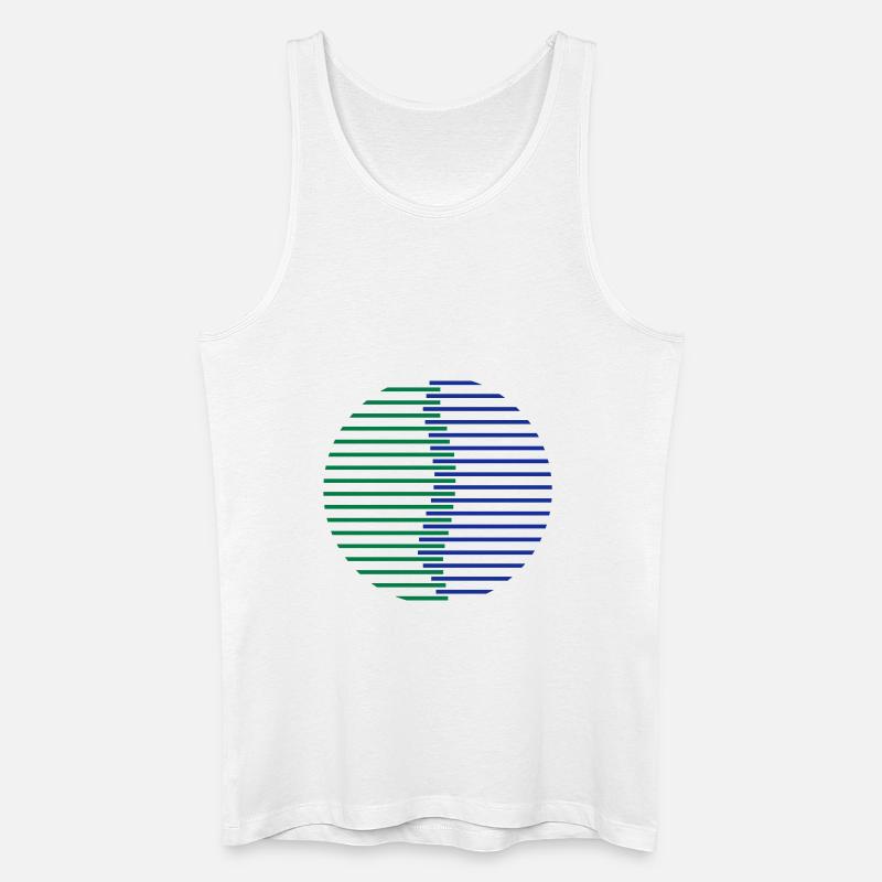 Wirbelsäule Kreis - Männer Bio Tank Top - Weiß