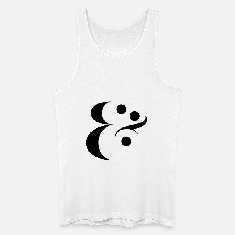 Ampersand - Männer Bio Tank Top - Weiß
