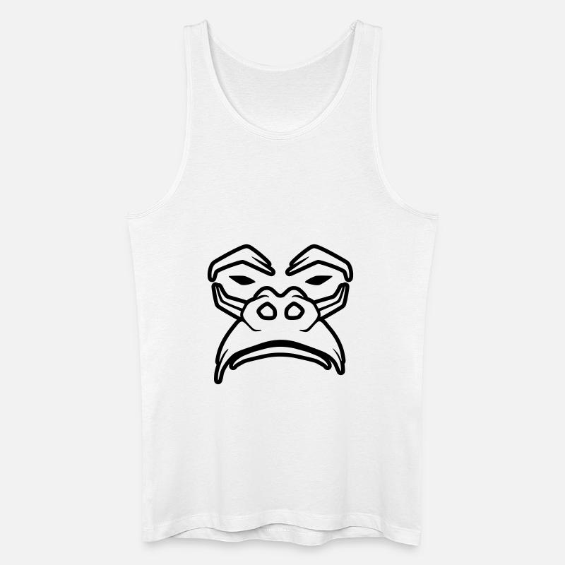 Grumpy Gorilla - Men’s Organic Tank Top - white