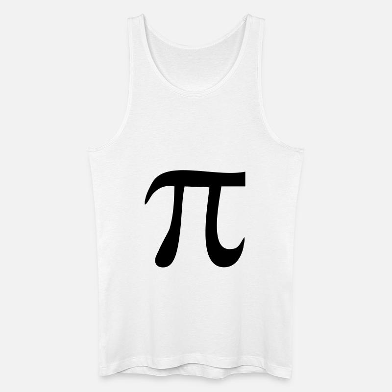 pi - Männer Bio Tank Top - Weiß