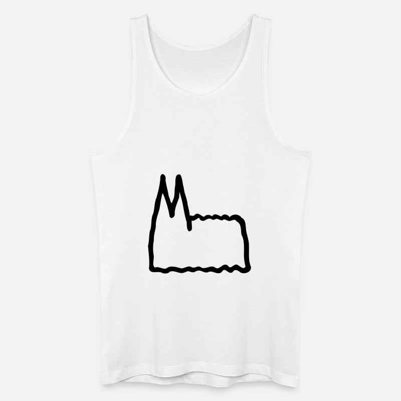 Kölner Dom - Männer Bio Tank Top - Weiß