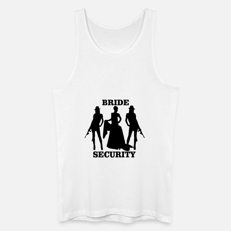 bride security - Männer Bio Tank Top - Weiß