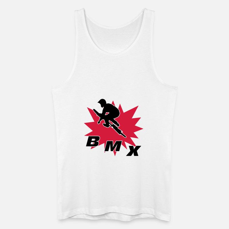 BMX - Männer Bio Tank Top - Weiß