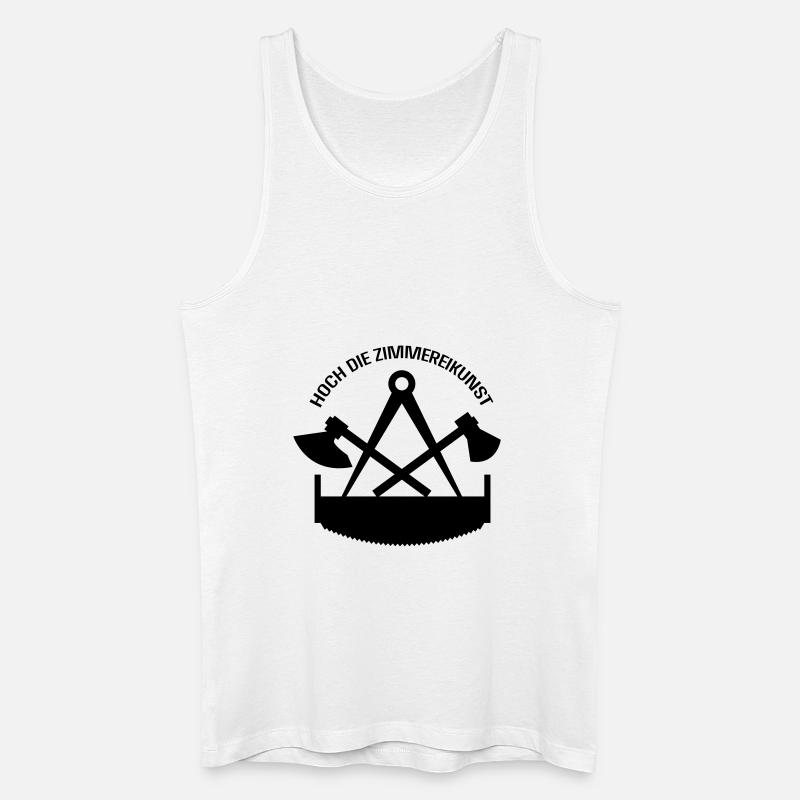 zimmermann - Männer Bio Tank Top - Weiß
