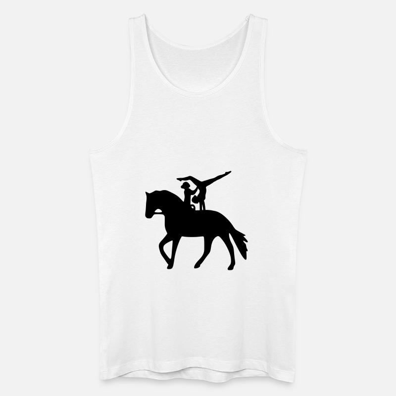 Doppelvoltigieren Handstand - Männer Bio Tank Top - Weiß