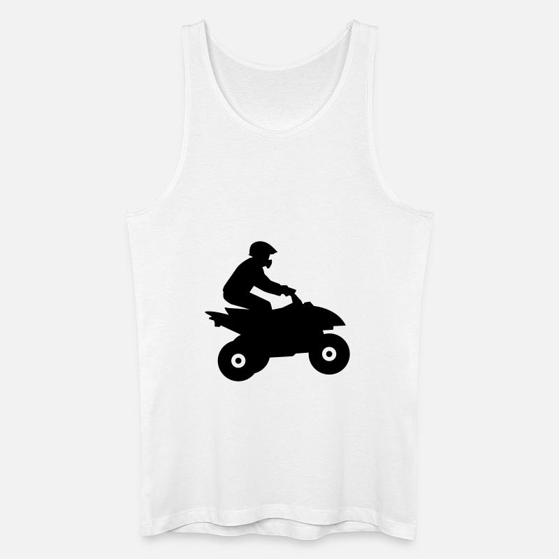 Quad - Männer Bio Tank Top - Weiß