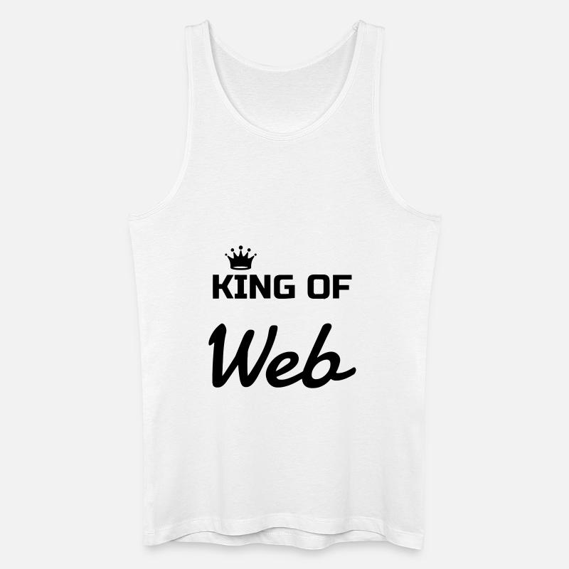 Webmaster Internet Web Geek Website - Débardeur bio Homme - blanc