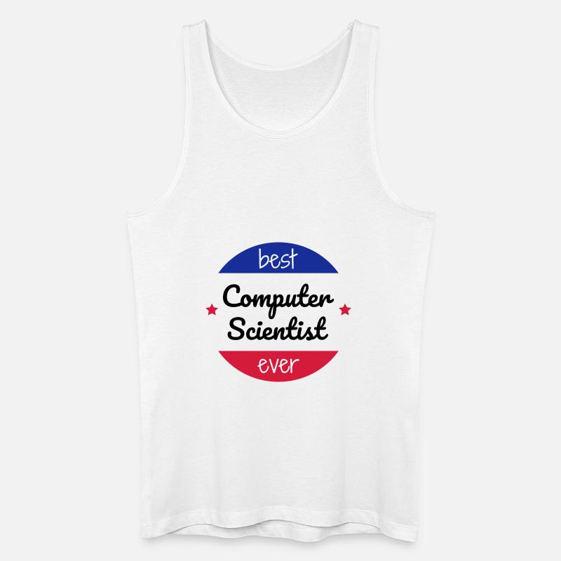 Computer / Informatiker / Aussenseiter / Ingenieur - Männer Bio Tank Top - Weiß