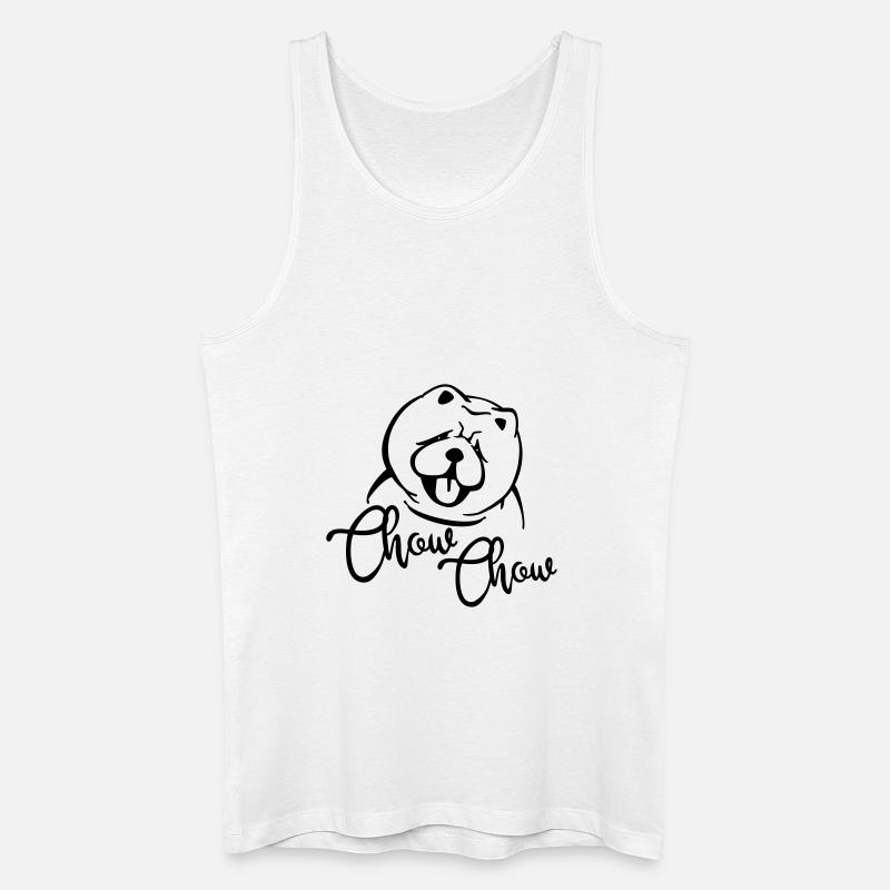 Chow-Chow - Männer Bio Tank Top - Weiß