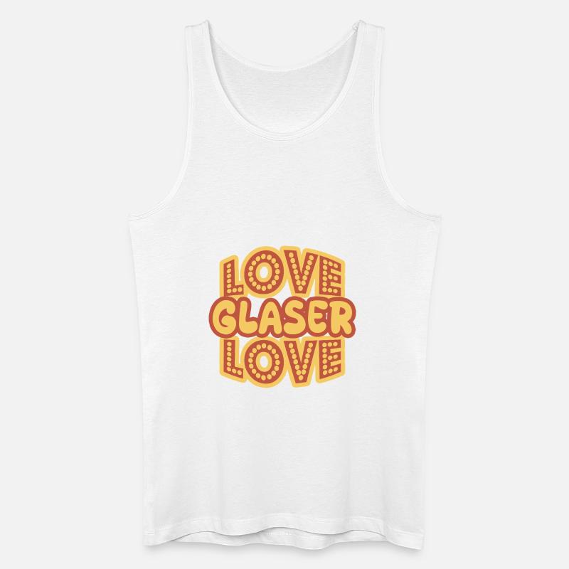 Job Glaser - Männer Bio Tank Top - Weiß