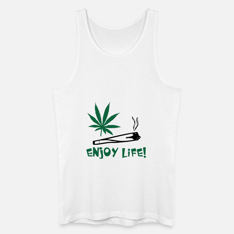 enjoylife © - Männer Bio Tank Top - Weiß
