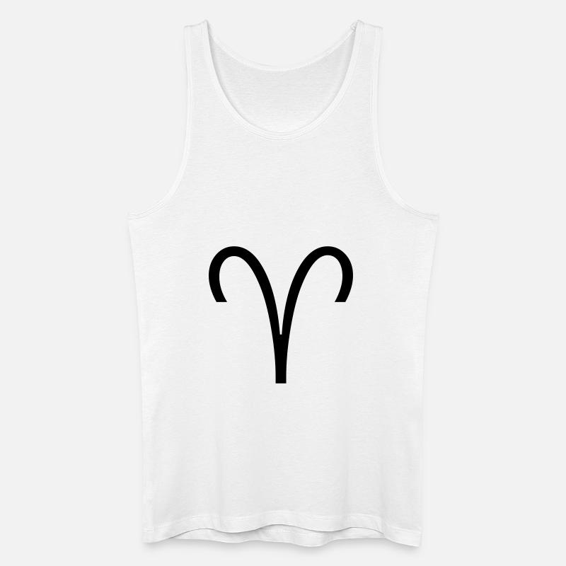 Widder - Männer Bio Tank Top - Weiß
