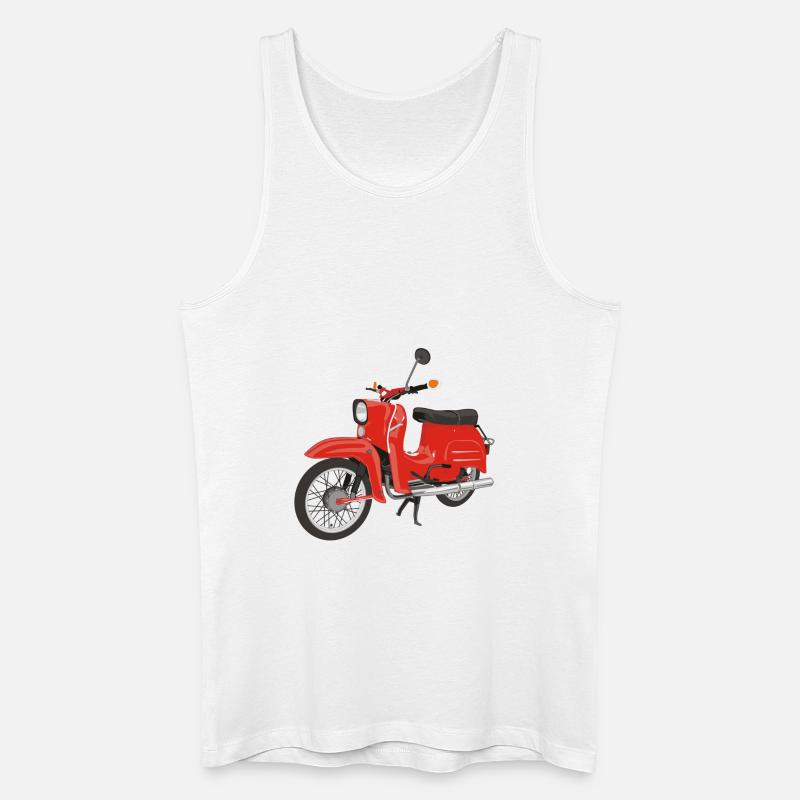 Simson Schwalbe - Männer Bio Tank Top - Weiß
