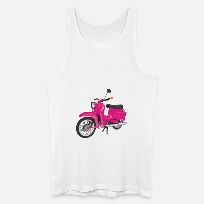 Schwalbe Pink - Männer Bio Tank Top - Weiß