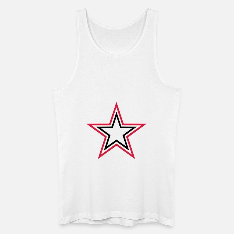 stars - Männer Bio Tank Top - Weiß