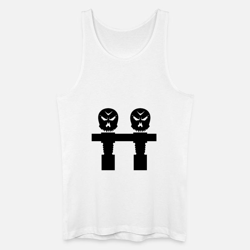 tischkicker - tischfußball - tischfussball - Männer Bio Tank Top - Weiß