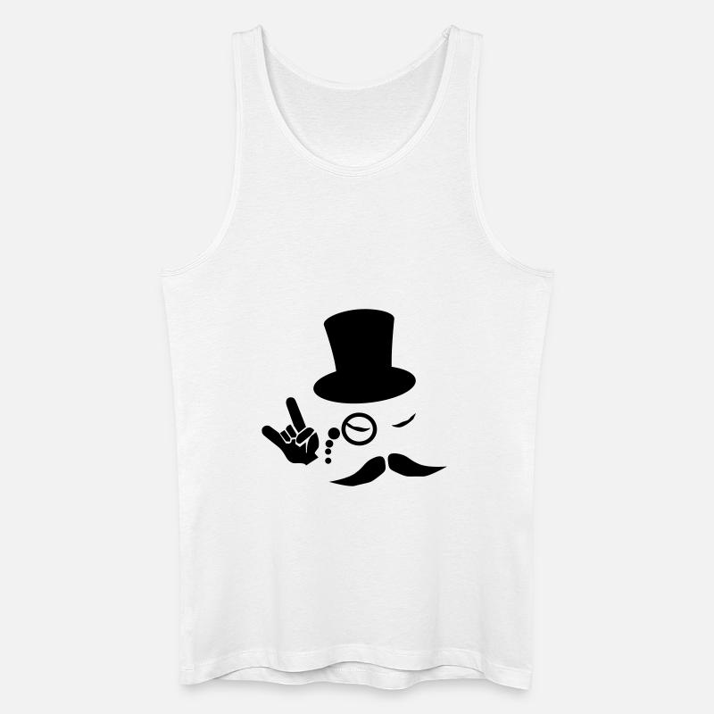 sir rock - Männer Bio Tank Top - Weiß