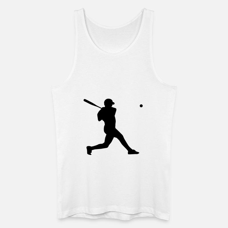 baseballer - Männer Bio Tank Top - Weiß