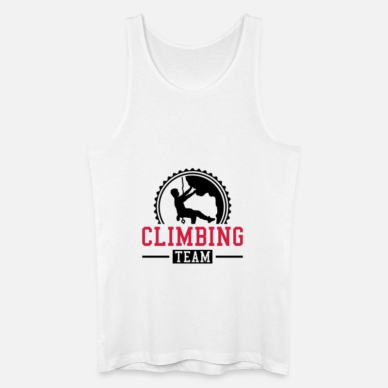 climbing_team_ti2 - Männer Bio Tank Top - Weiß