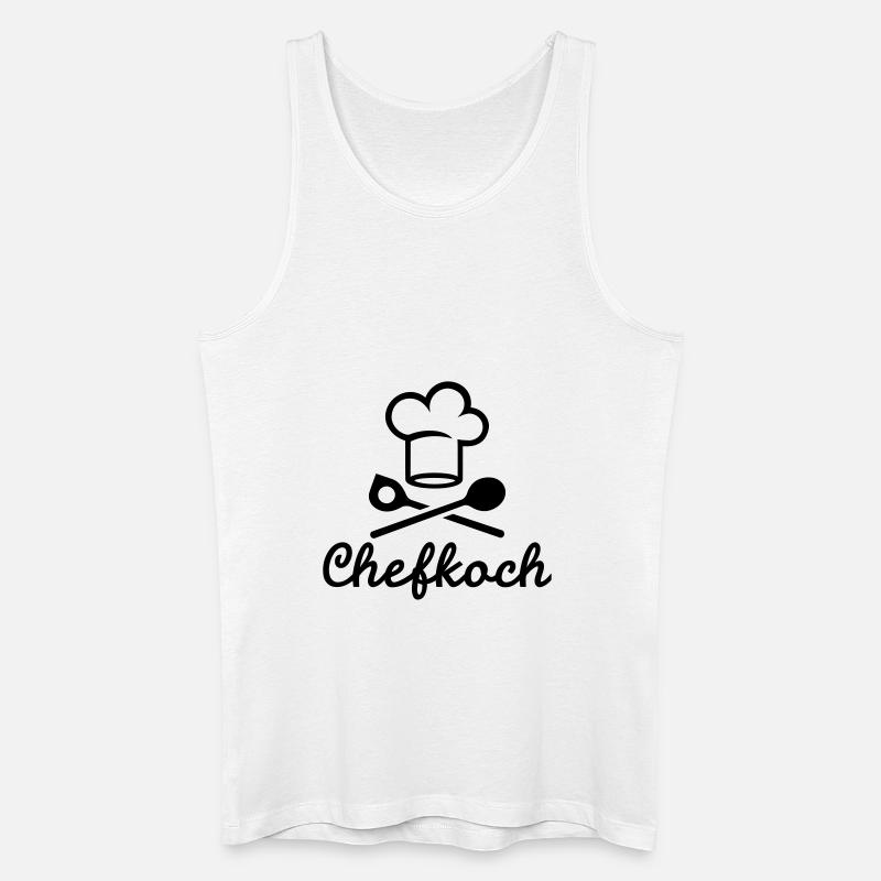 Chefkoch - Männer Bio Tank Top - Weiß