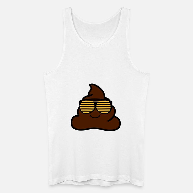 coole_kacke_02 - Männer Bio Tank Top - Weiß