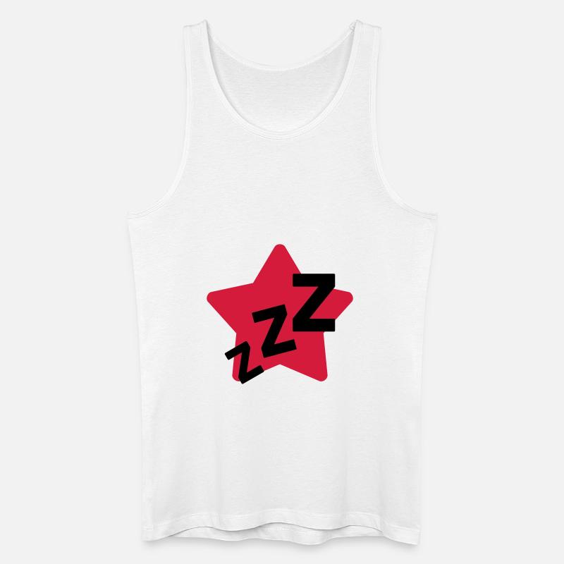 Schnarchen / Schnarcher / Schlaf / Schnarcherin - Männer Bio Tank Top - Weiß