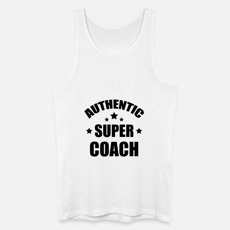 Coach / Coaching / Trainer / Sport - Männer Bio Tank Top - Weiß