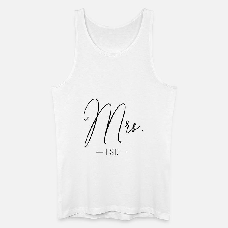 mrs_est - Männer Bio Tank Top - Weiß