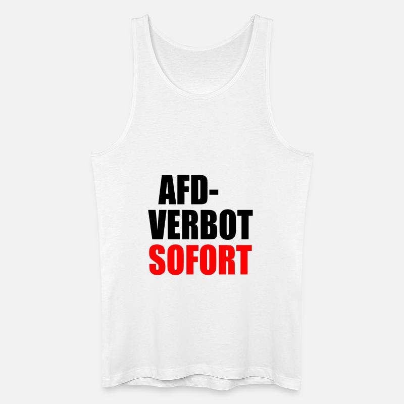 Afd verbot sofort - Männer Bio Tank Top - Weiß