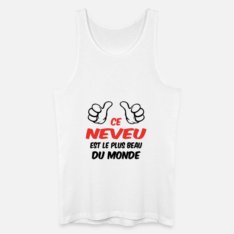 BESTER NEFFE - Männer Bio Tank Top - Weiß
