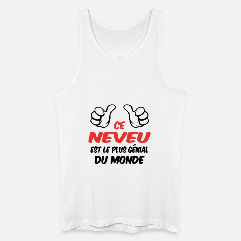 BESTER NEFFE - Männer Bio Tank Top - Weiß