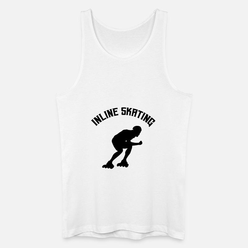 inline skating - Männer Bio Tank Top - Weiß