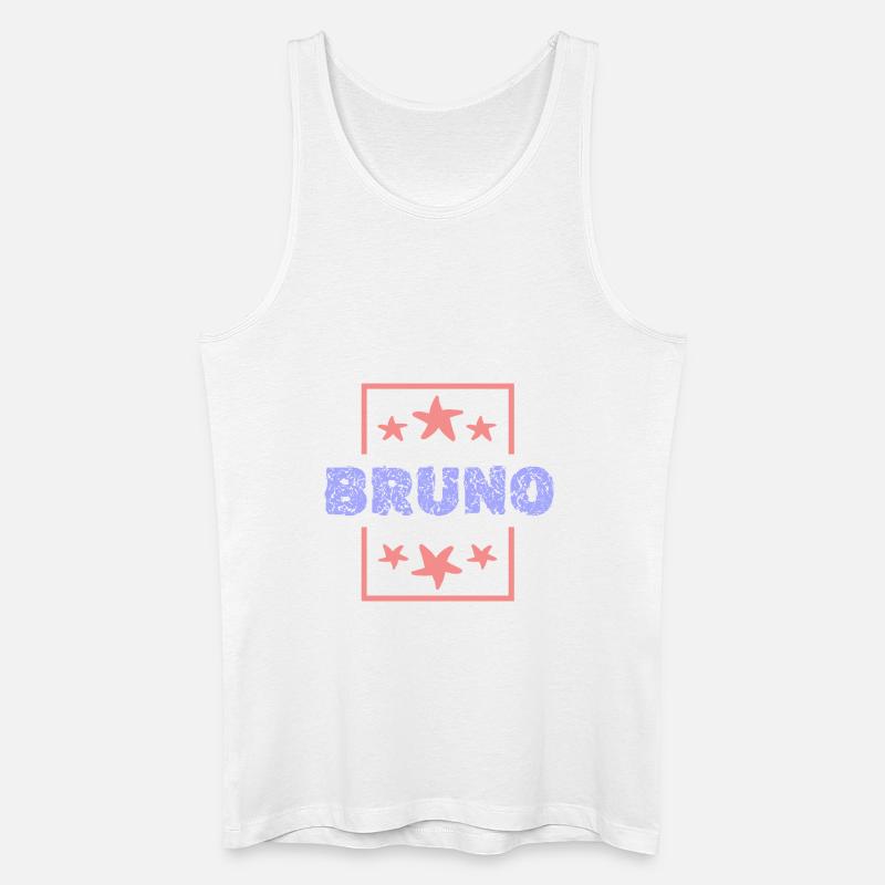 Bruno Bruno - Männer Bio Tank Top - Weiß