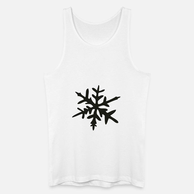 Eiskristall - Männer Bio Tank Top - Weiß