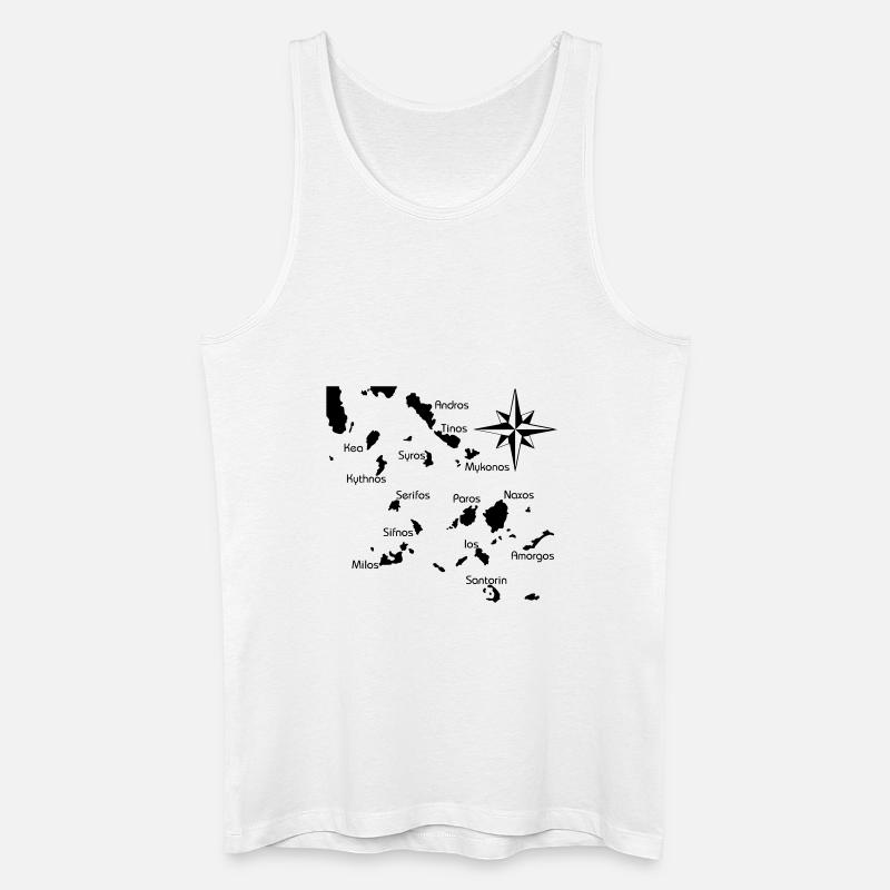 kykladen.ai - Männer Bio Tank Top - Weiß